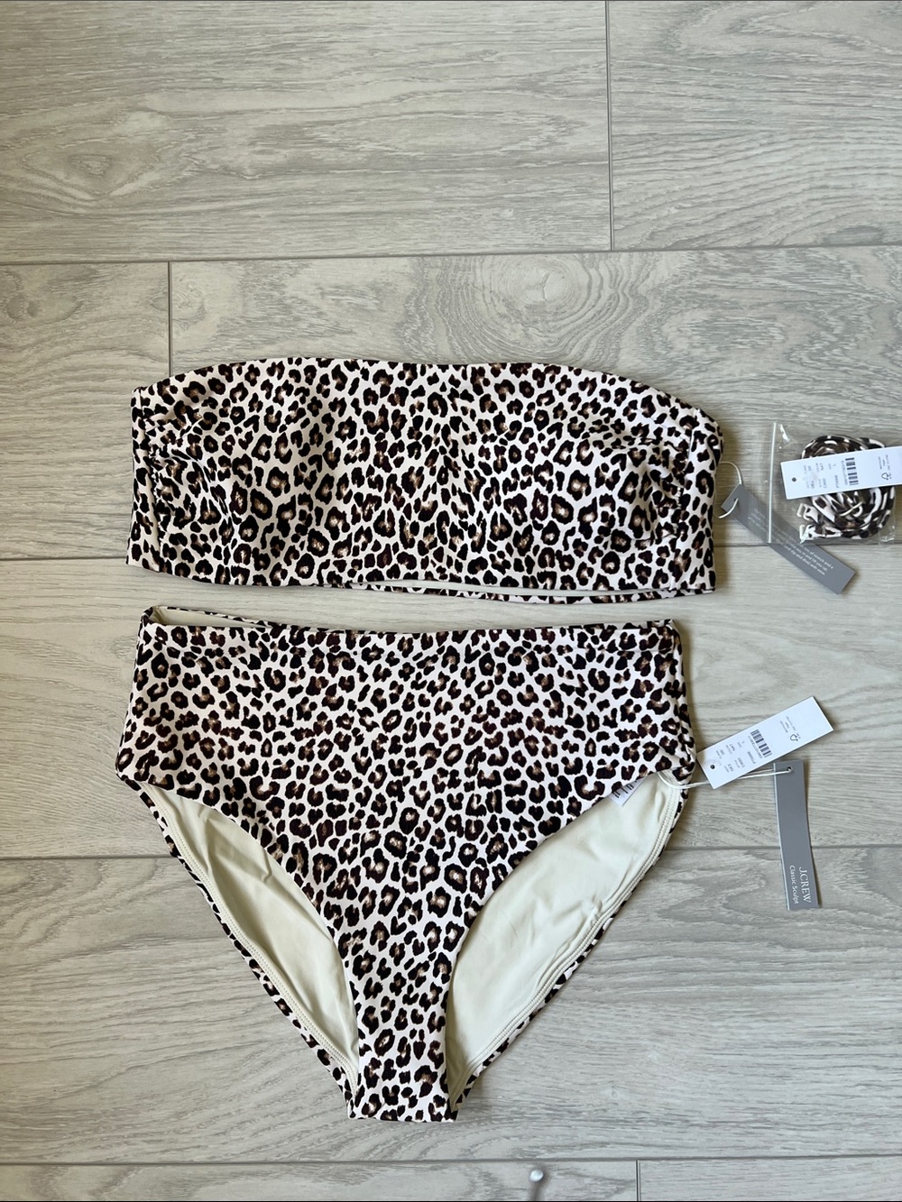 J Crew Classic Sculpt Leopard Bikini